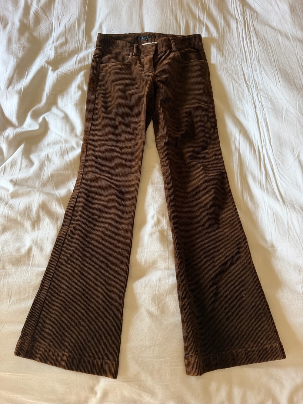 Vintage Theory Brown Corduroy Low Rise Flare Leg Pants
